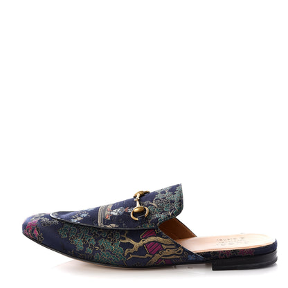 Gucci X DISNEY Jacquard Japanese Donald Duck Mens Princetown Slippers 13 Tide Multicolor Bordeaux 1 of 11