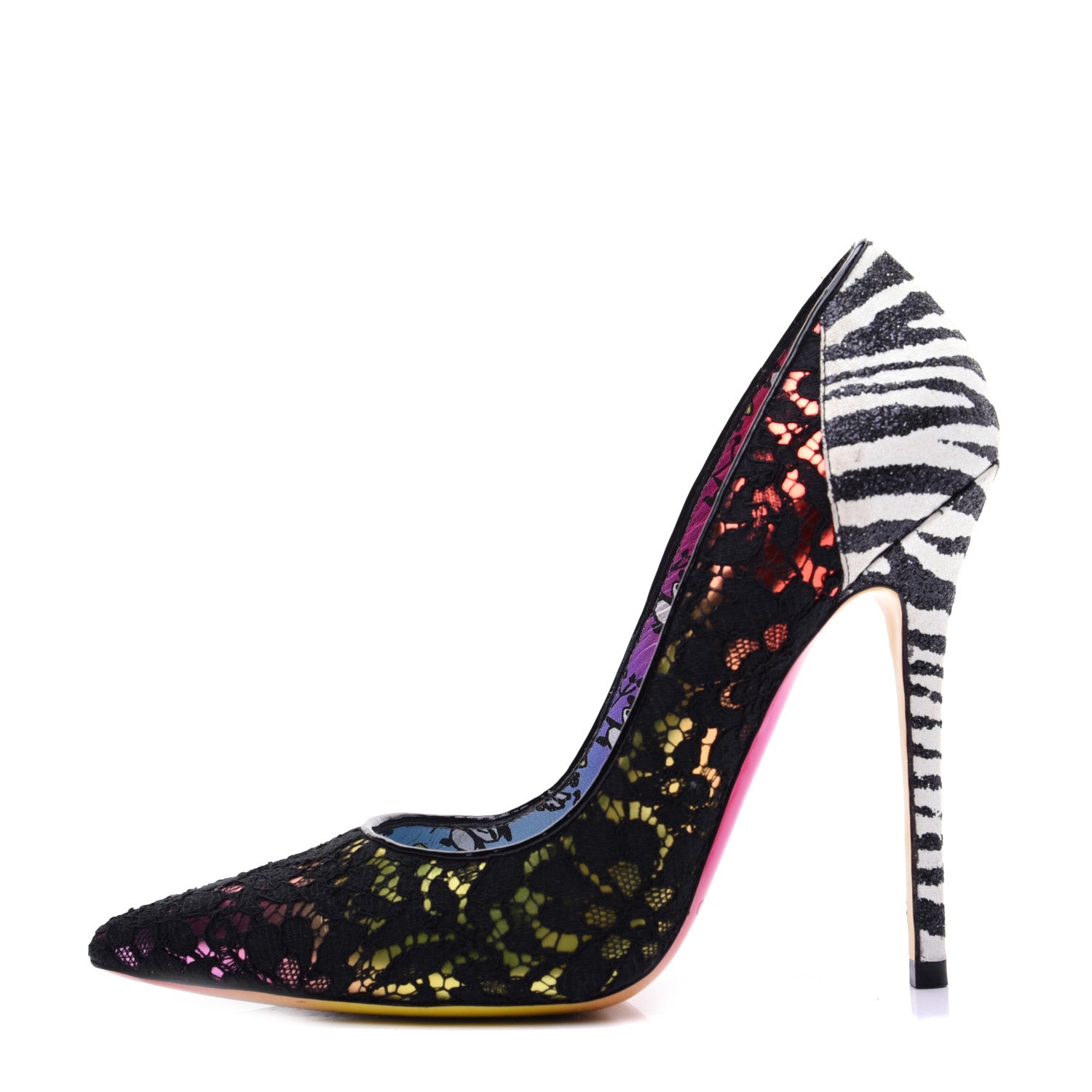 Jimmy Choo X ROB PRUITT Lace Anouk Pumps 38 Multicolor 1 of 12