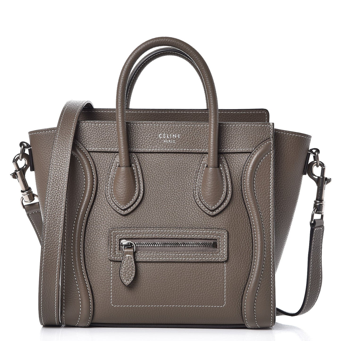 Drummed Calfskin Nano Luggage Souris