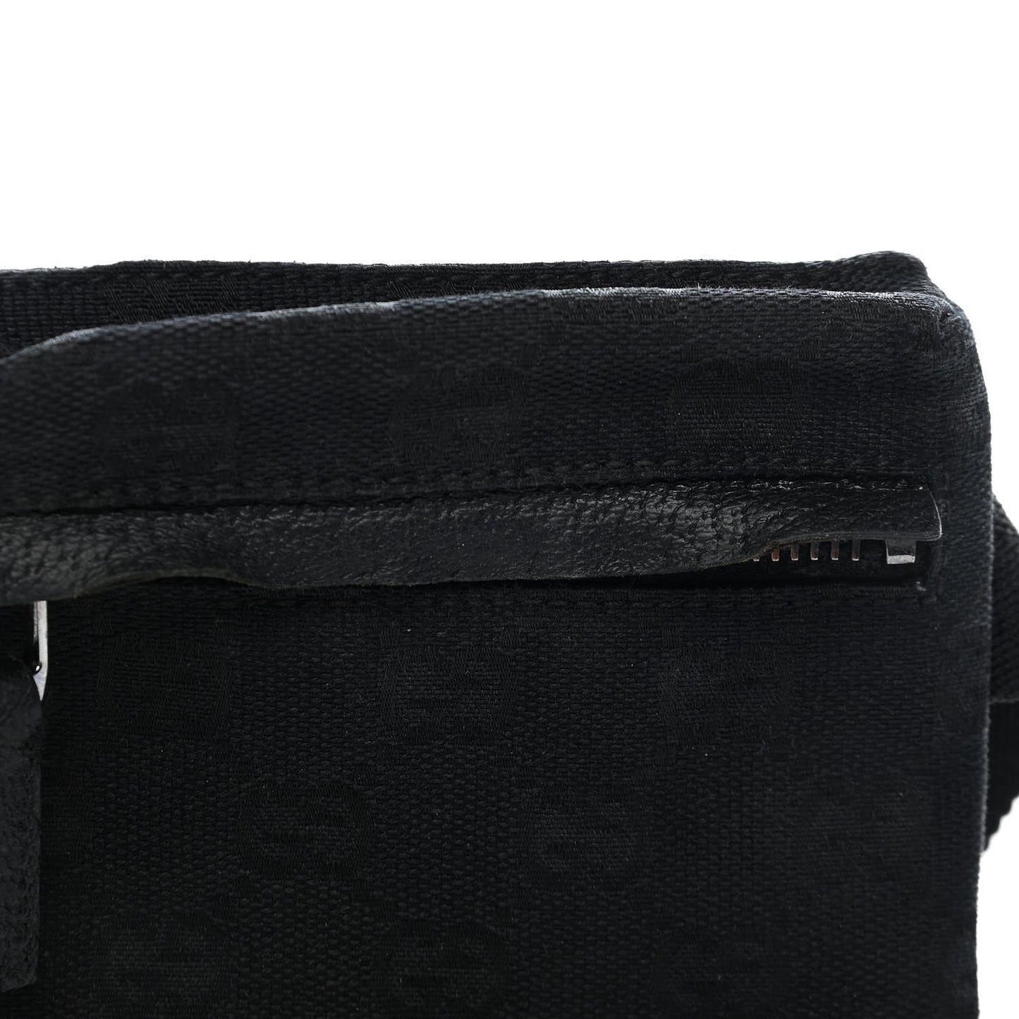 GG Monogram Double Pocket Belt Bag Black