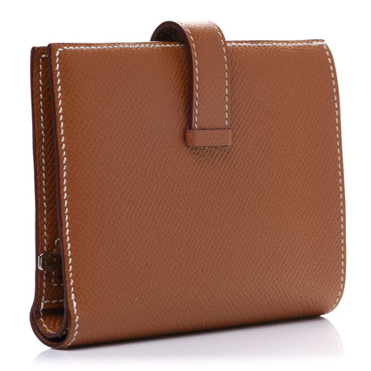 Hermes Epsom Bearn Compact Wallet Gold 3 of 9
