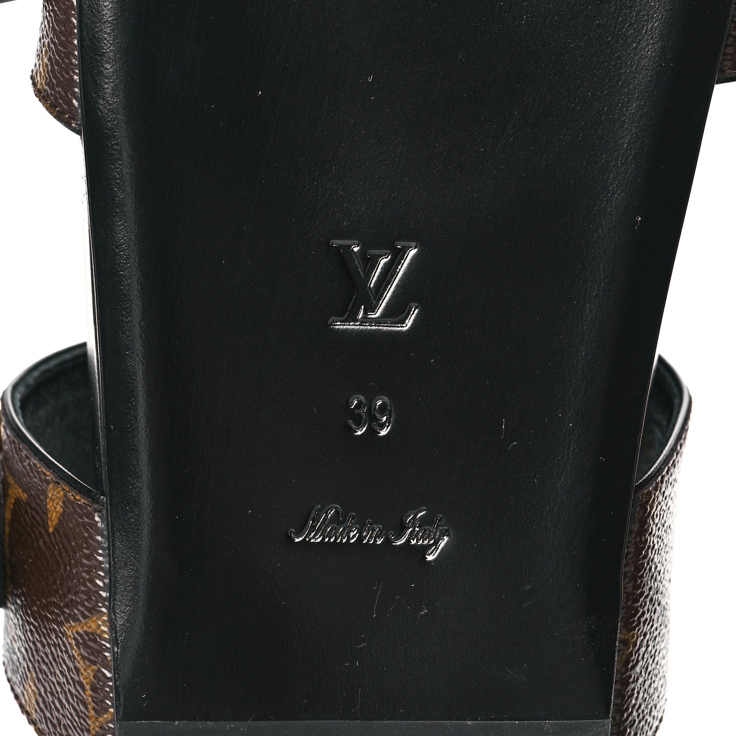 Louis Vuitton Monogram Bom Dia Mule Sandals 39 Black 6 of 8