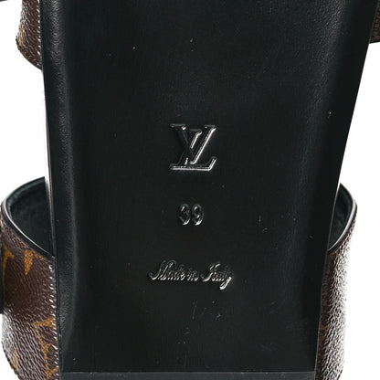 Louis Vuitton Monogram Bom Dia Mule Sandals 39 Black 6 of 8
