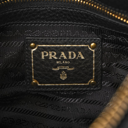 Prada Vitello Daino Shopping Tote Black 7 of 9