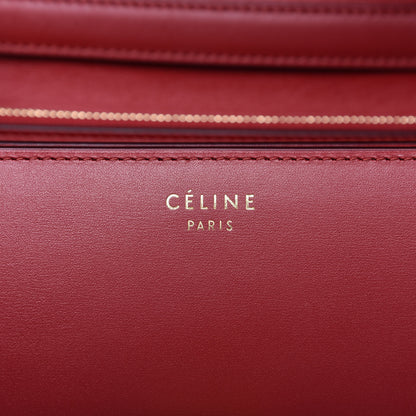 Celine Box Calfskin Medium Classic Box Flap Bag Red 8 of 9