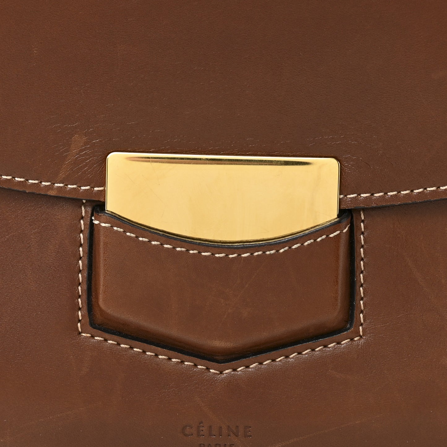 Supersoft Calfskin Medium Trotteur Caramel
