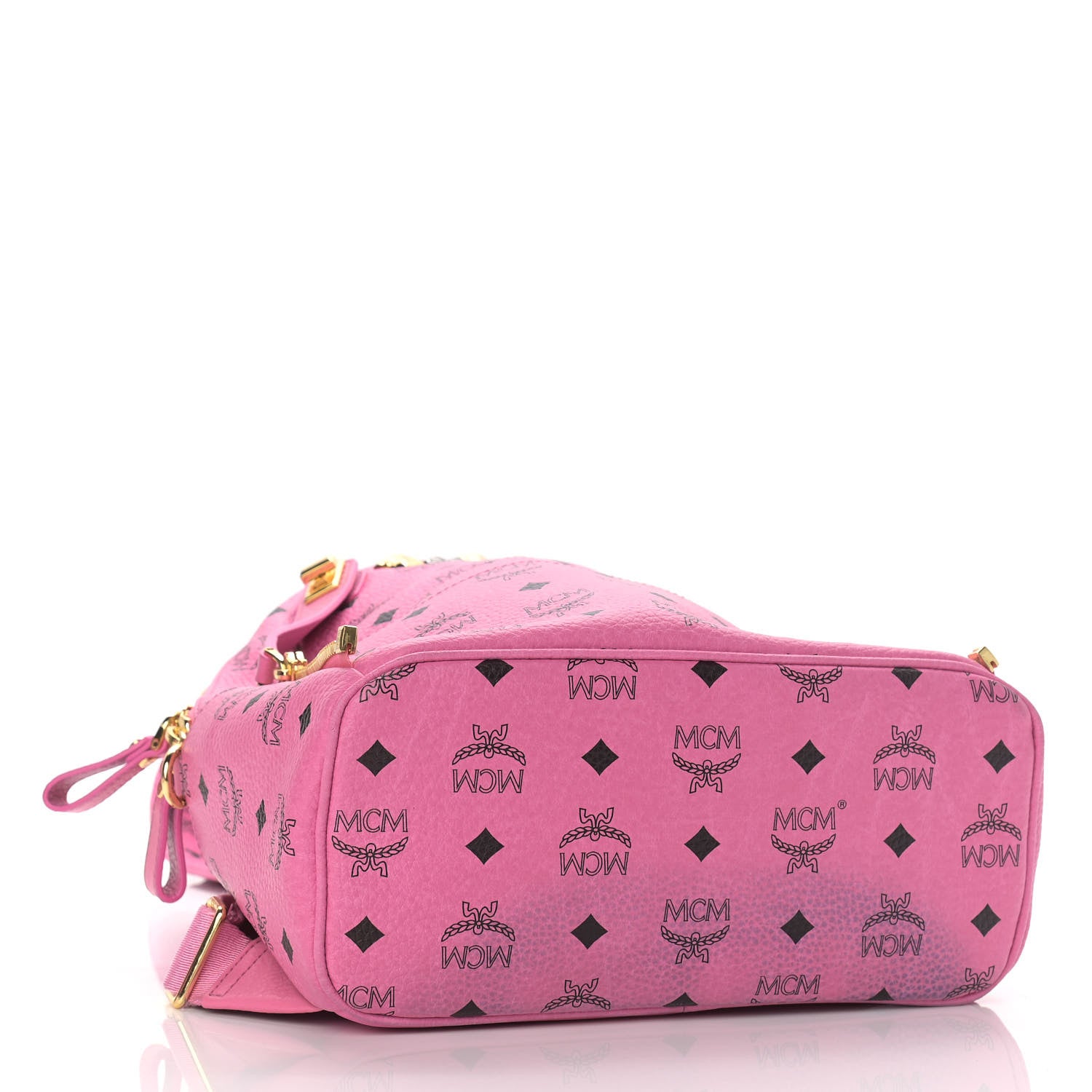 MCM Visetos Studded Small Dual Stark Backpack Pink 5 of 11