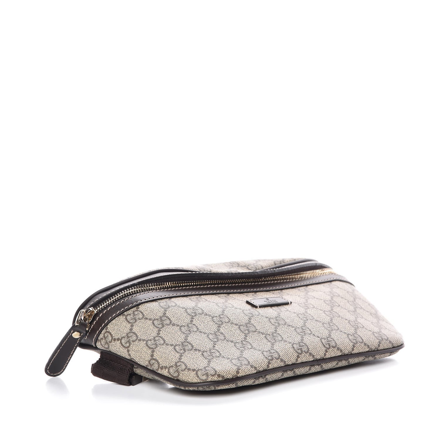 GG Supreme Monogram Belt Bag Dark Brown
