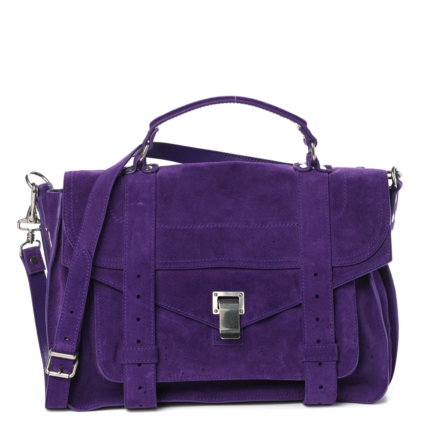 Suede Medium PS1 Satchel Amethyst