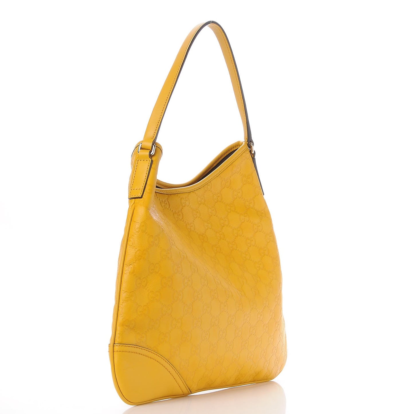 Guccissima Medium New Britt Hobo Yellow
