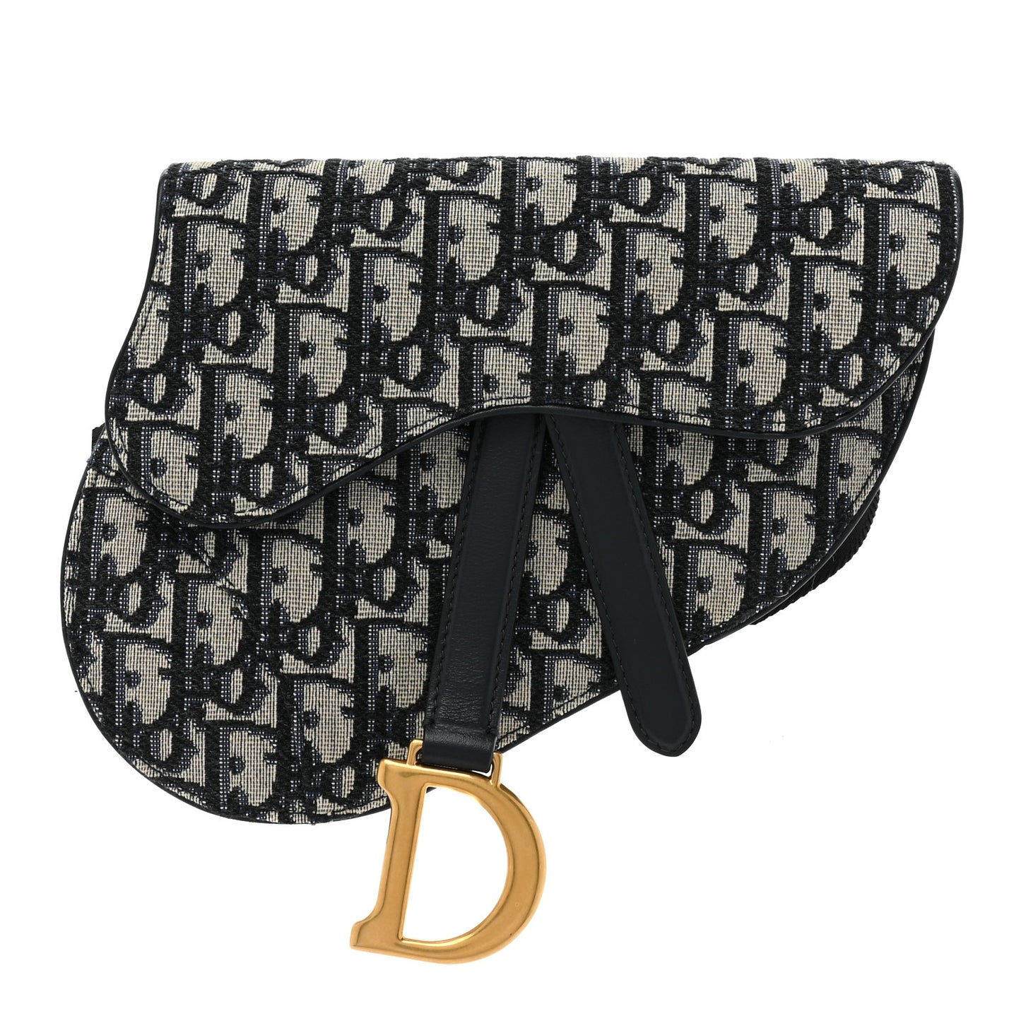 Oblique Saddle Belt Pouch Blue