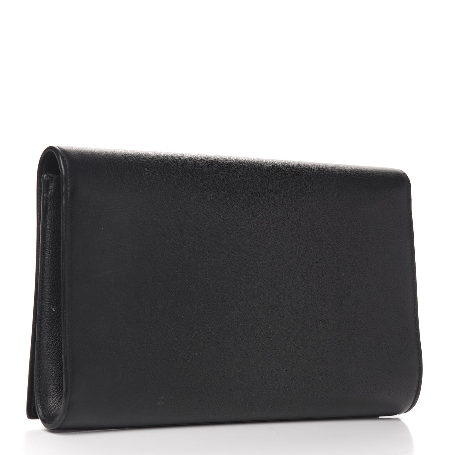 Saint Laurent Calfskin Monogram Large Belle De Jour Clutch Black 3 of 7