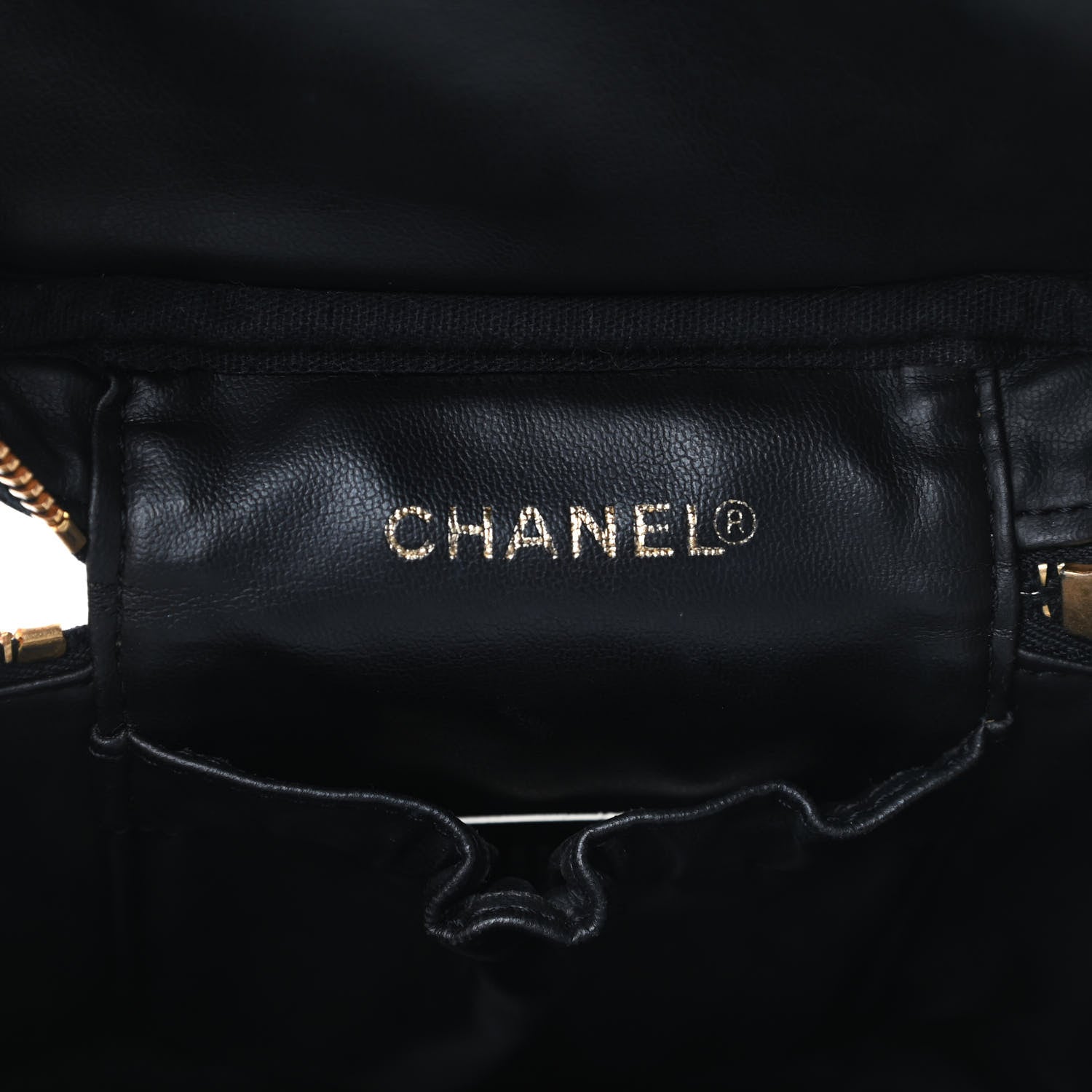 Chanel Caviar Vanity Cosmetic Case Black 6 of 9