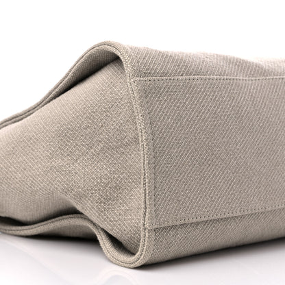 Chanel Mixed Fibers Medium Deauville Tote Beige Black 9 of 10