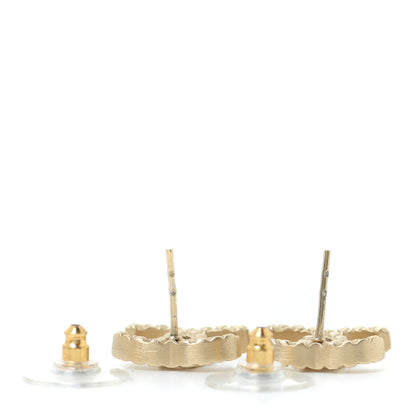 Chanel Quilted CC Earrings Gold 6 of 8