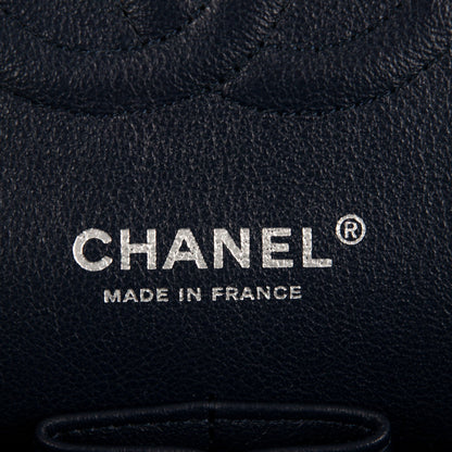 Chanel Caviar Quilted Medium Double Flap Navy 7 of 8