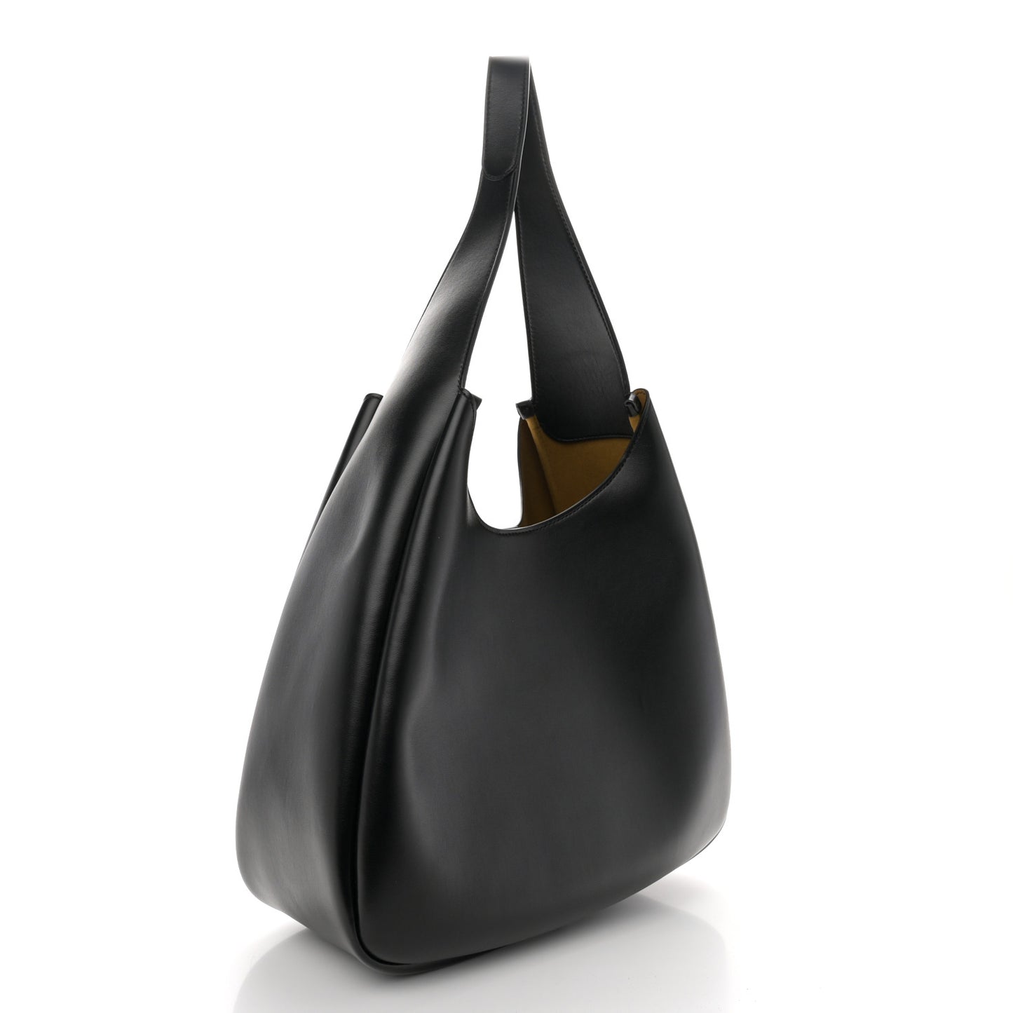 Eco Alter Nappa Perforated Slouchy Hobo Tote Black