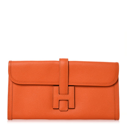 Hermes Epsom Jige Elan 29 Clutch Orange 1 of 12