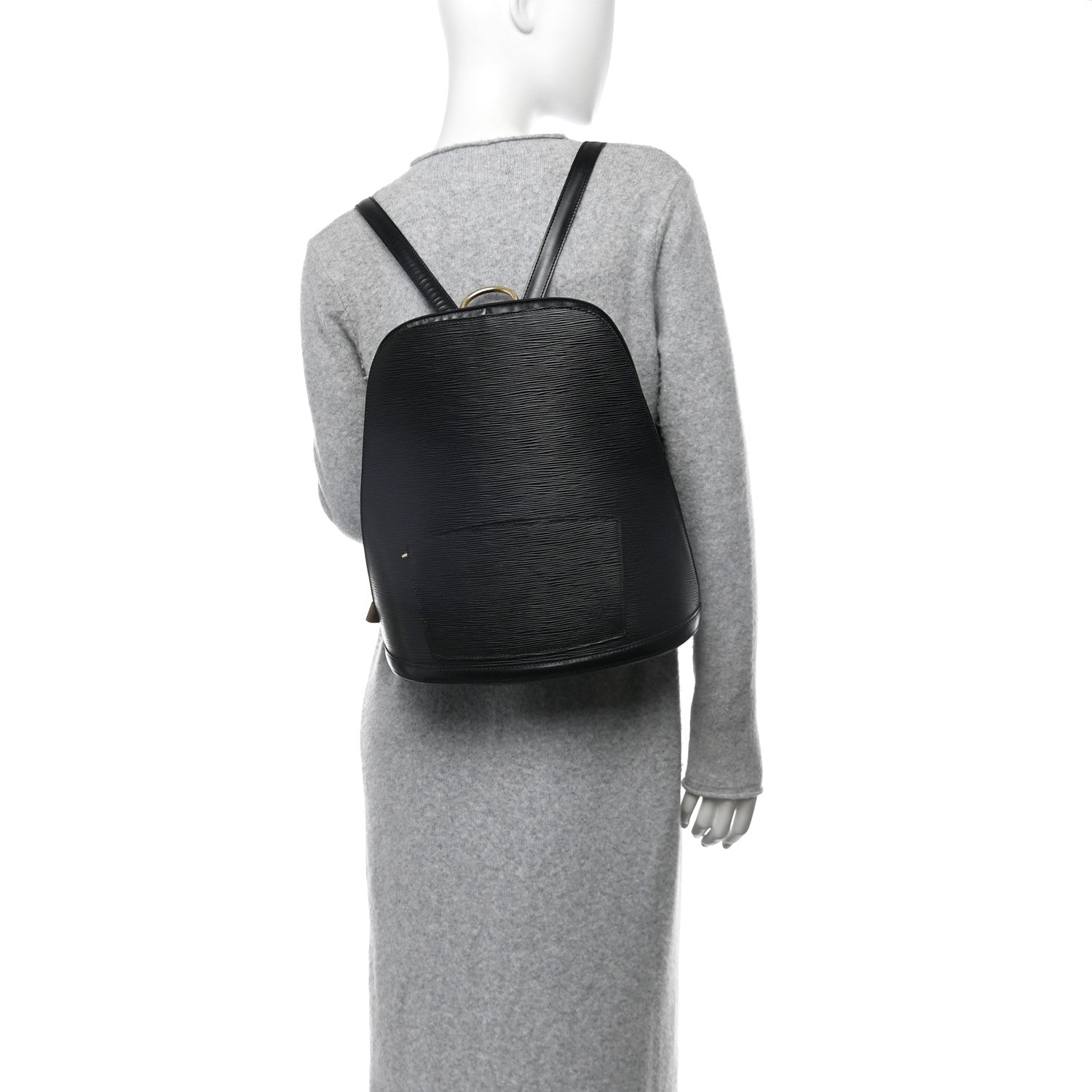 Louis Vuitton Epi Gobelins Backpack Black 2 of 19