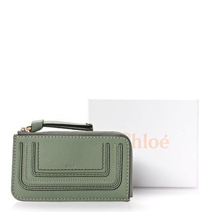 Chloe Grained Calfskin Medium Marcie Zip Card Holder Mint 8 of 8