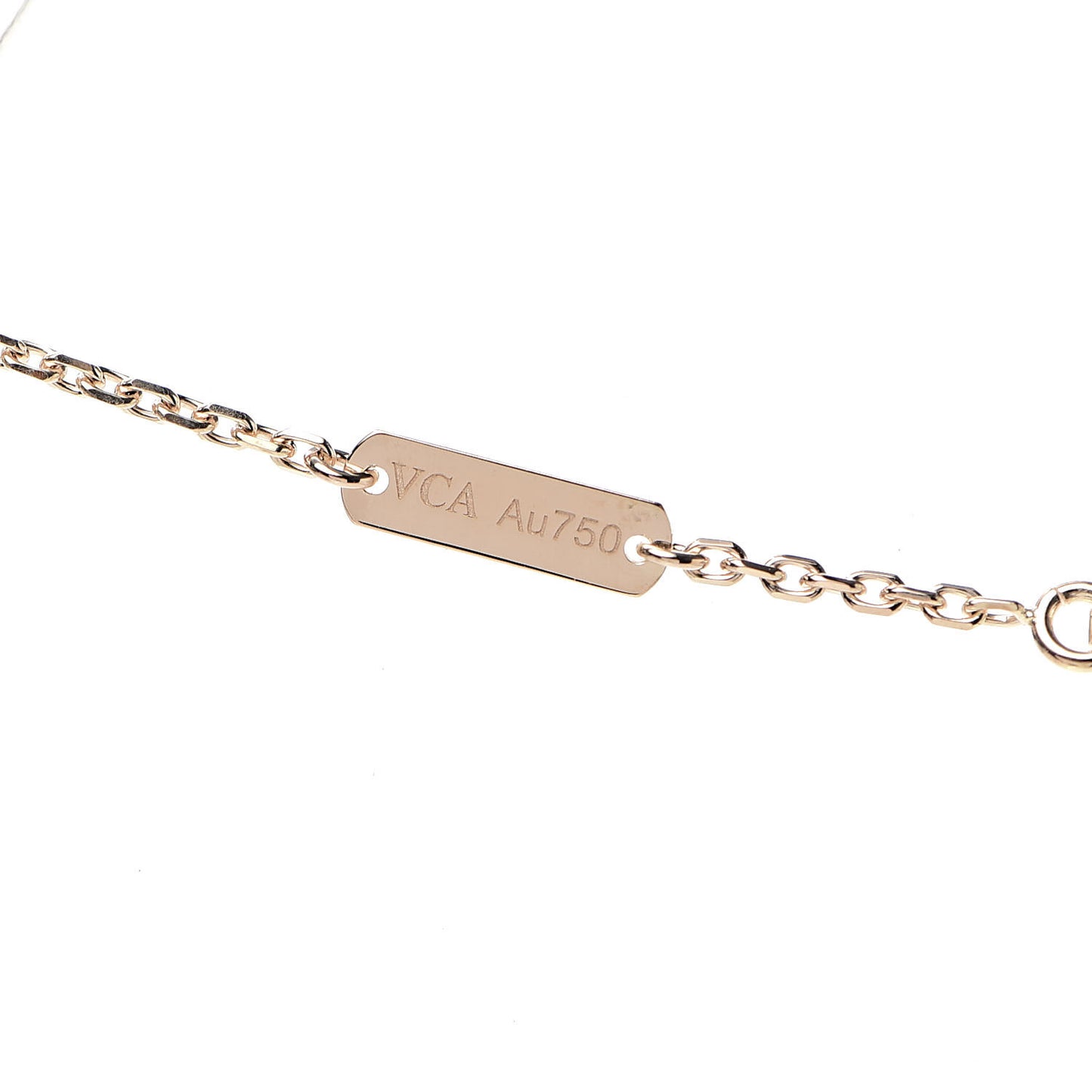 18K Rose Gold Vintage Alhambra Pendant Necklace