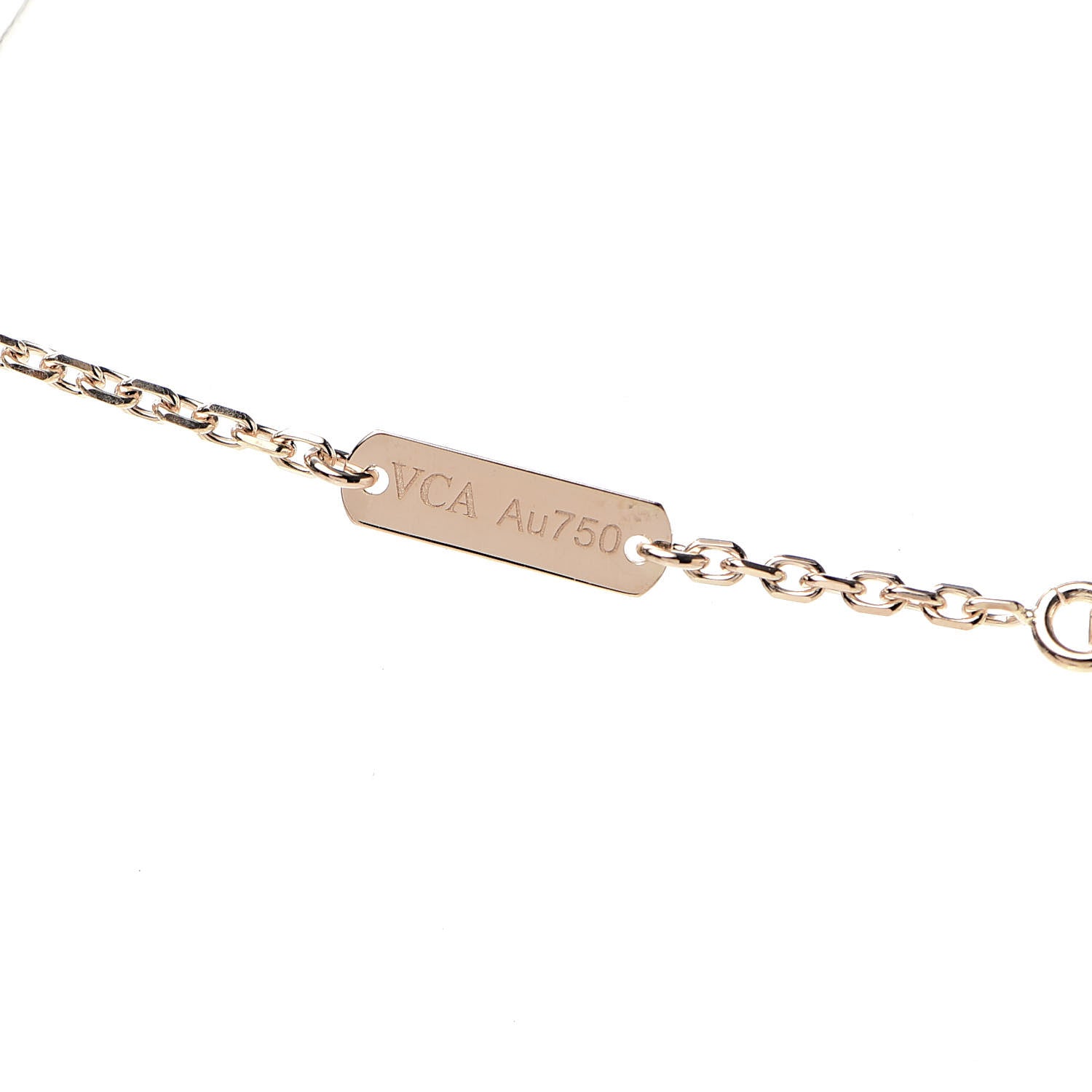 Van Cleef & Arpels 18K Rose Gold Vintage Alhambra Pendant Necklace 5 of 7