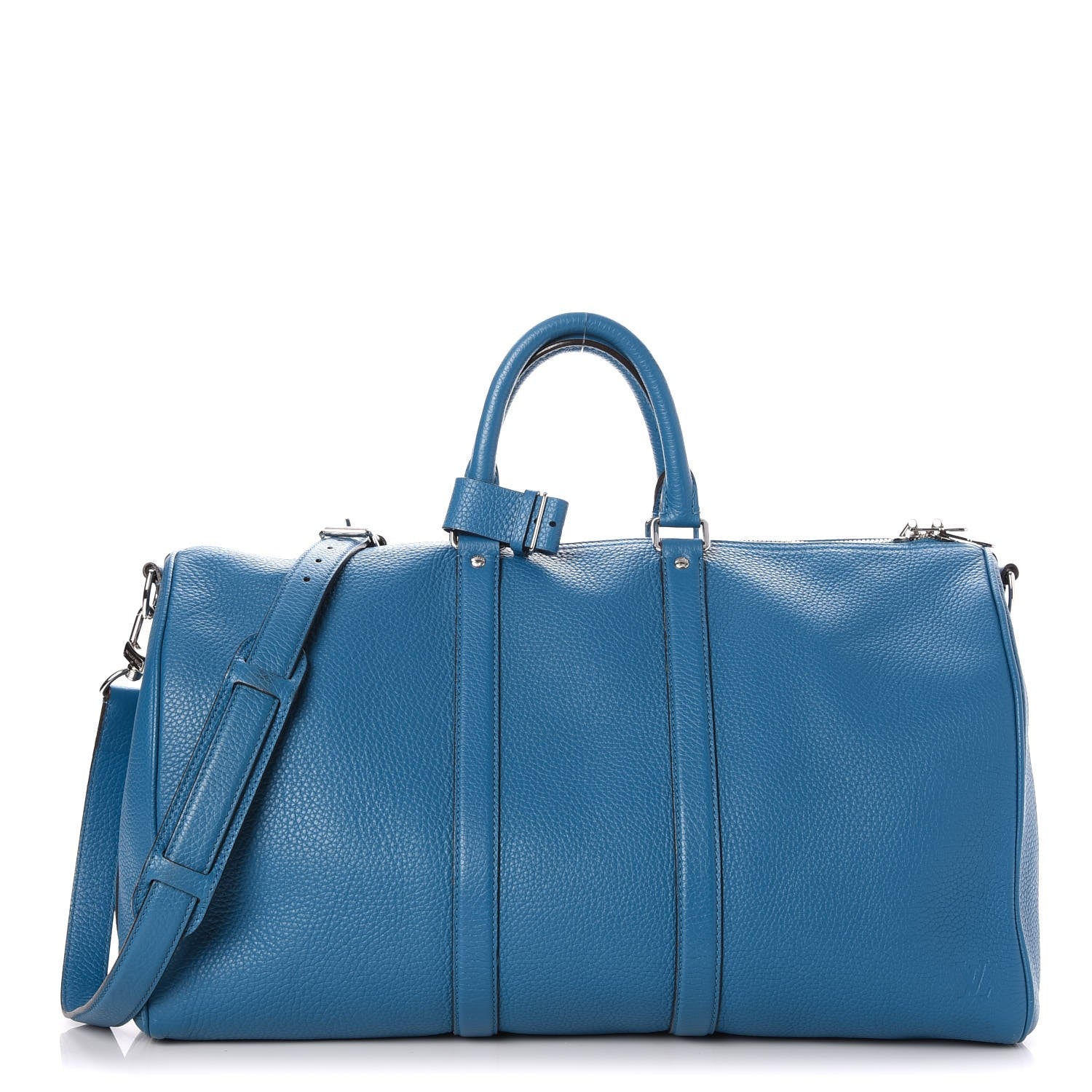 Louis Vuitton Taurillon Keepall Bandouliere 45 Bleu Canard 1 of 14