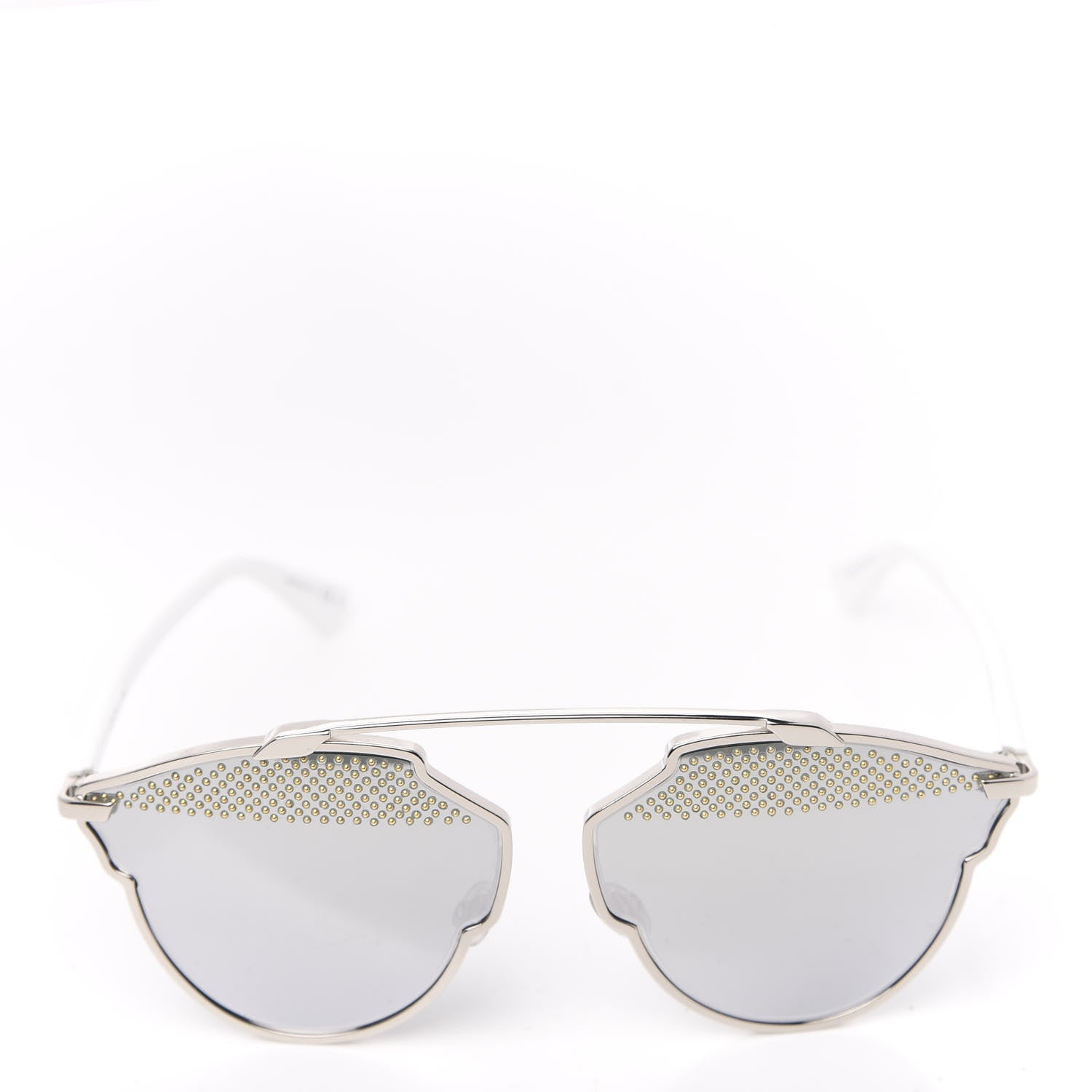 Christian Dior Studded So Real Sunglasses Silver White 4 of 10