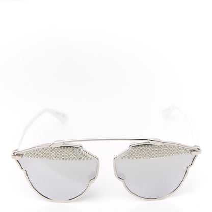 Christian Dior Studded So Real Sunglasses Silver White 4 of 10