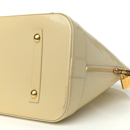 Louis Vuitton Vernis Alma GM Blanc Corail 10 of 15