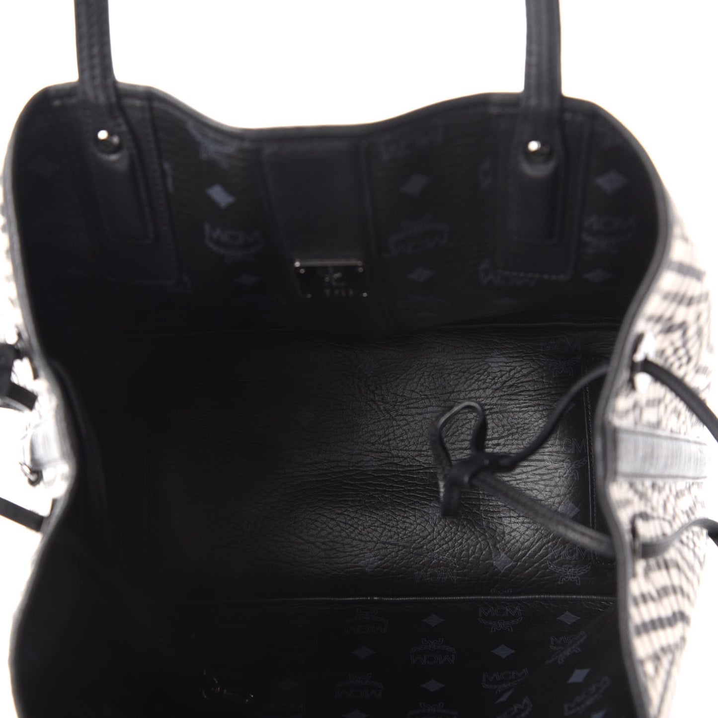 Visetos Medium Liz Reversible Shopper Tote Black