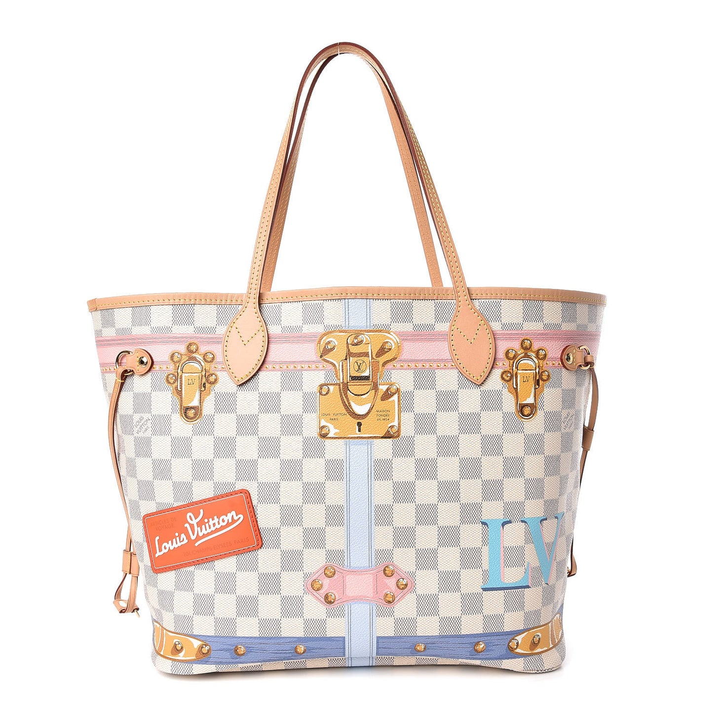 Damier Azur Summer Trunks Neo Neverfull MM