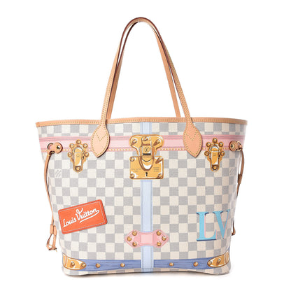 Louis Vuitton Damier Azur Summer Trunks Neo Neverfull MM 3 of 14