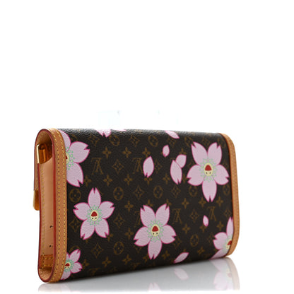 Louis Vuitton Monogram Cherry Blossom Porte Tresor International Wallet Brown 3 of 10