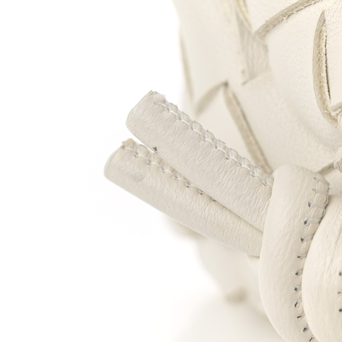 Nappa Intrecciato Mini Loop Camera Bag White