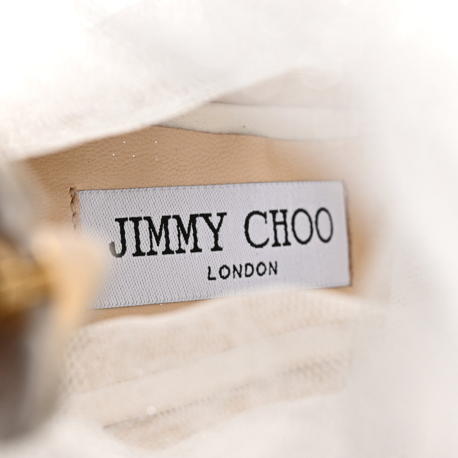 Jimmy Choo Satin Tulle Lavish 100 Pumps 38 White Silver 7 of 8