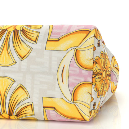 Fendi X VERSACE Nylon Fendace FF Baroque Medium Trapezoid Beauty Pouch Pink 6 of 9