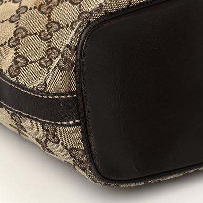 Gucci Monogram Medium New Britt Hobo Dark Brown 9 of 12
