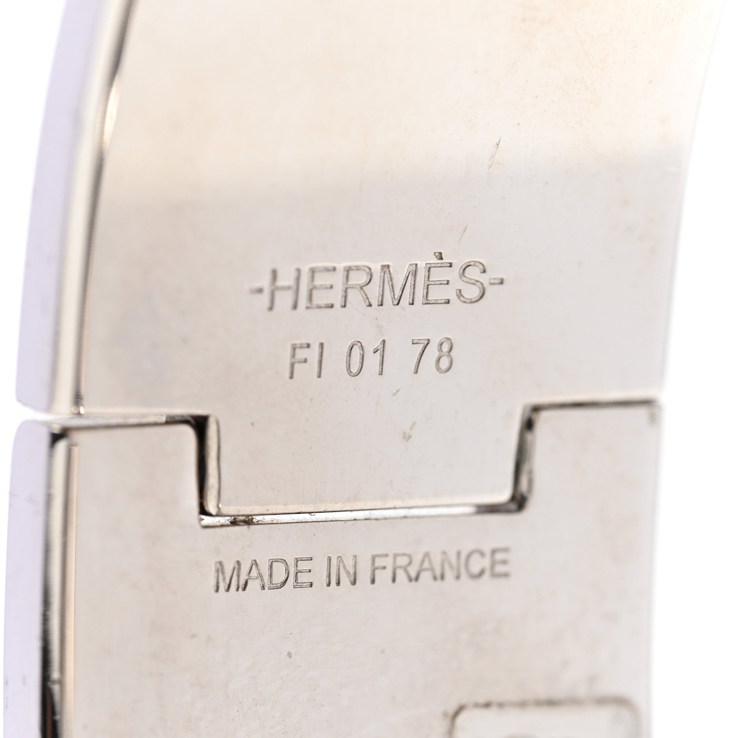 Hermes Enamel Wide Clic Clac H Bracelet PM White 4 of 5