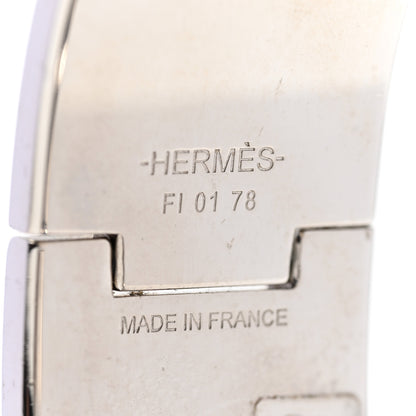 Hermes Enamel Wide Clic Clac H Bracelet PM White 4 of 5
