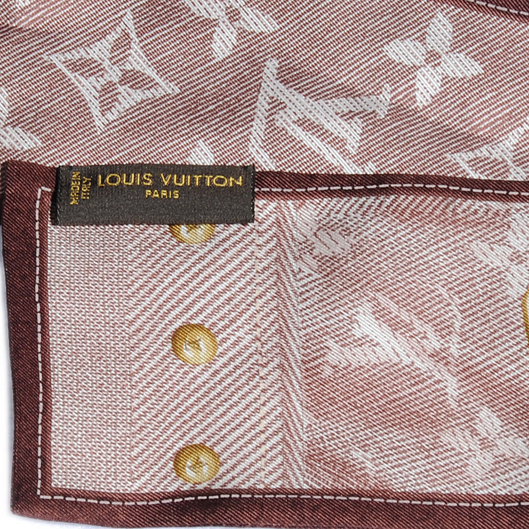 Louis Vuitton Silk Monogram New Denim Bandeau Cherry 3 of 4
