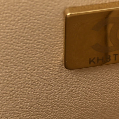 Chanel Caviar Quilted Small Double Flap Beige 7 of 11