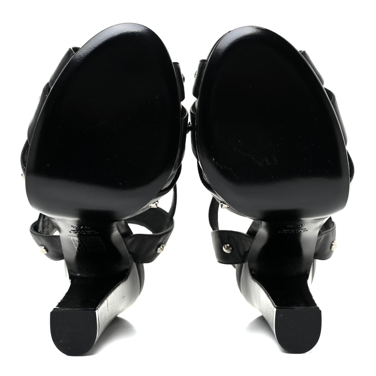 Nappa Studded Melville Sandals 37.5 Black