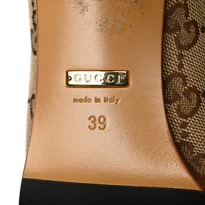 Gucci Monogram Over the Knee Boots 39 Beige Ebony 7 of 7