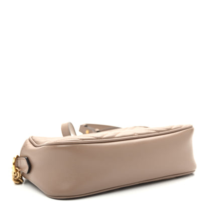 Gucci Calfskin Matelasse Small GG Marmont Chain Shoulder Bag  Porcelain Rose 4 of 11