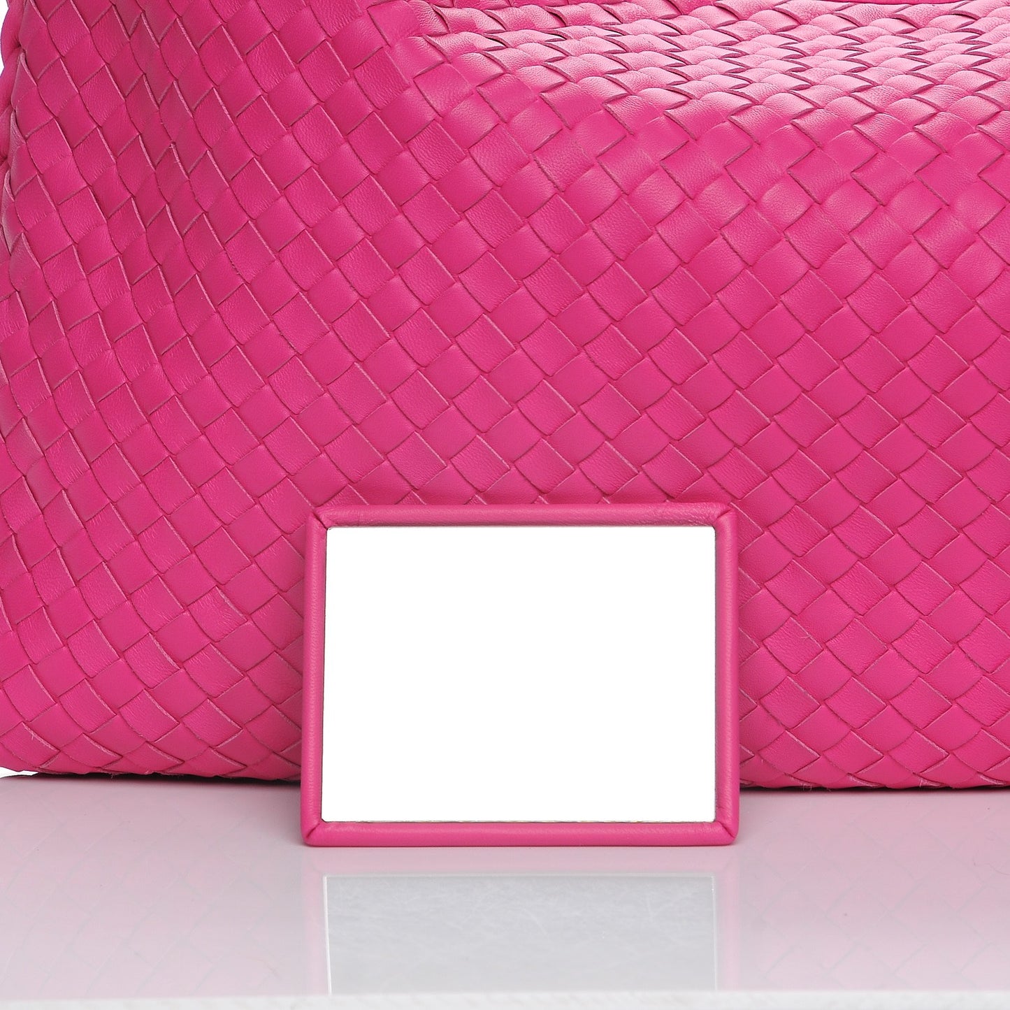 Nappa Intrecciato Large Veneta Hobo Fuchsia