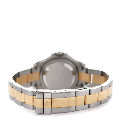 Rolex Stainless Steel 18K Yellow Gold 29mm Oyster Perpetual Date Yacht-Master Watch Silver 169623 3 of 4