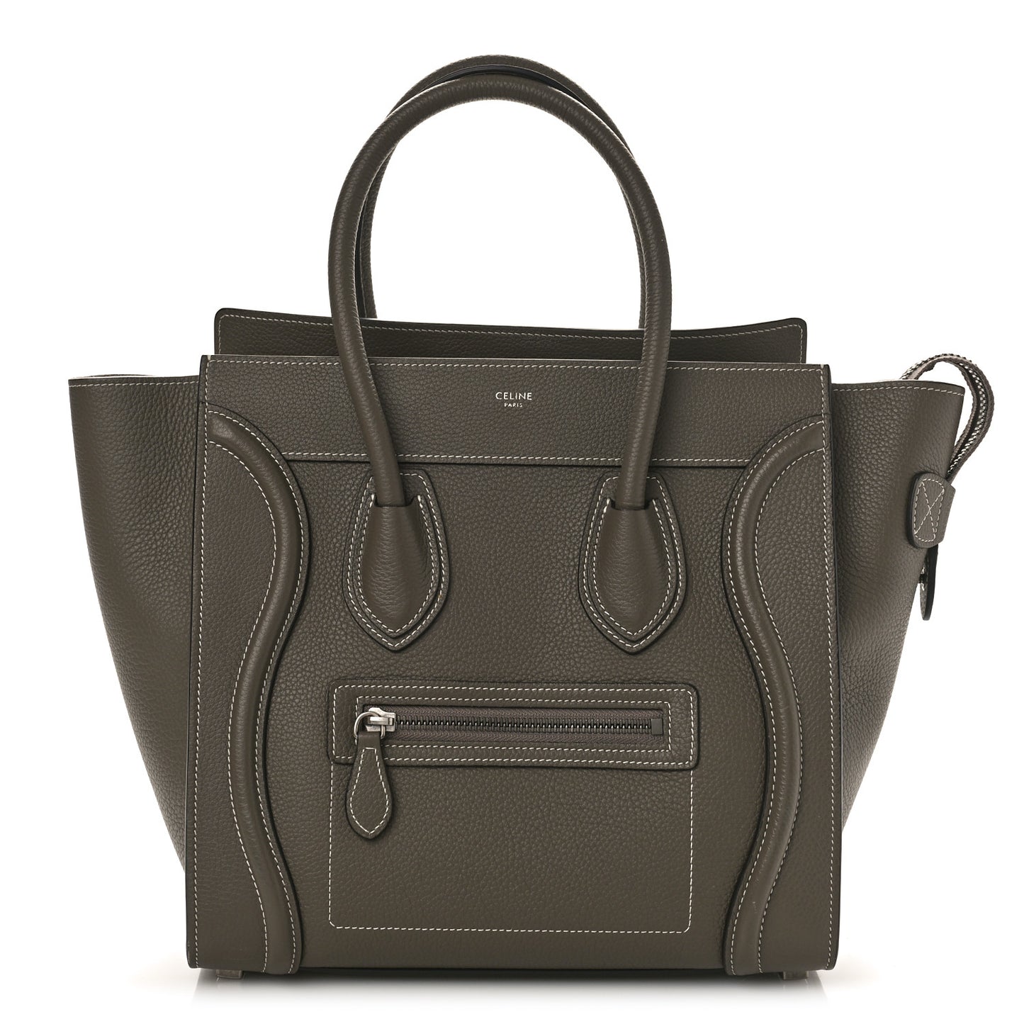 Drummed Calfskin Micro Luggage Souris