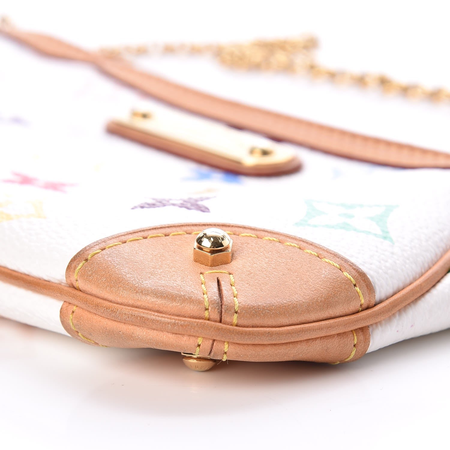 Louis Vuitton Monogram Multicolor Pochette Milla MM White 6 of 9