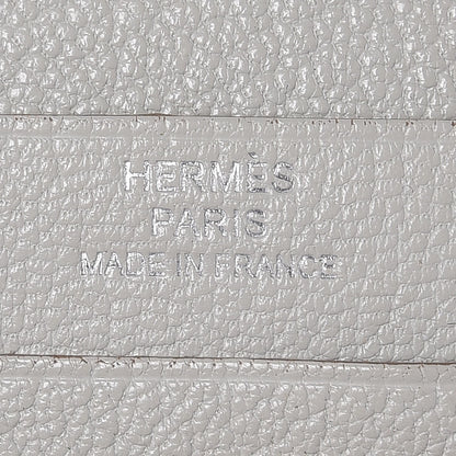 Hermes Chevre Mysore Azap GM Combined Wallet Gris Pale 6 of 11
